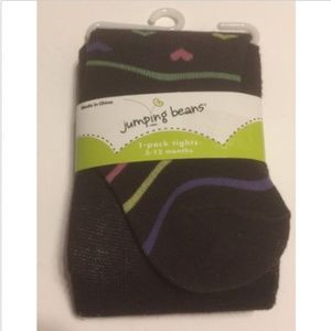 Heavyweight Tights Hearts Brown NEW 3-12 Months